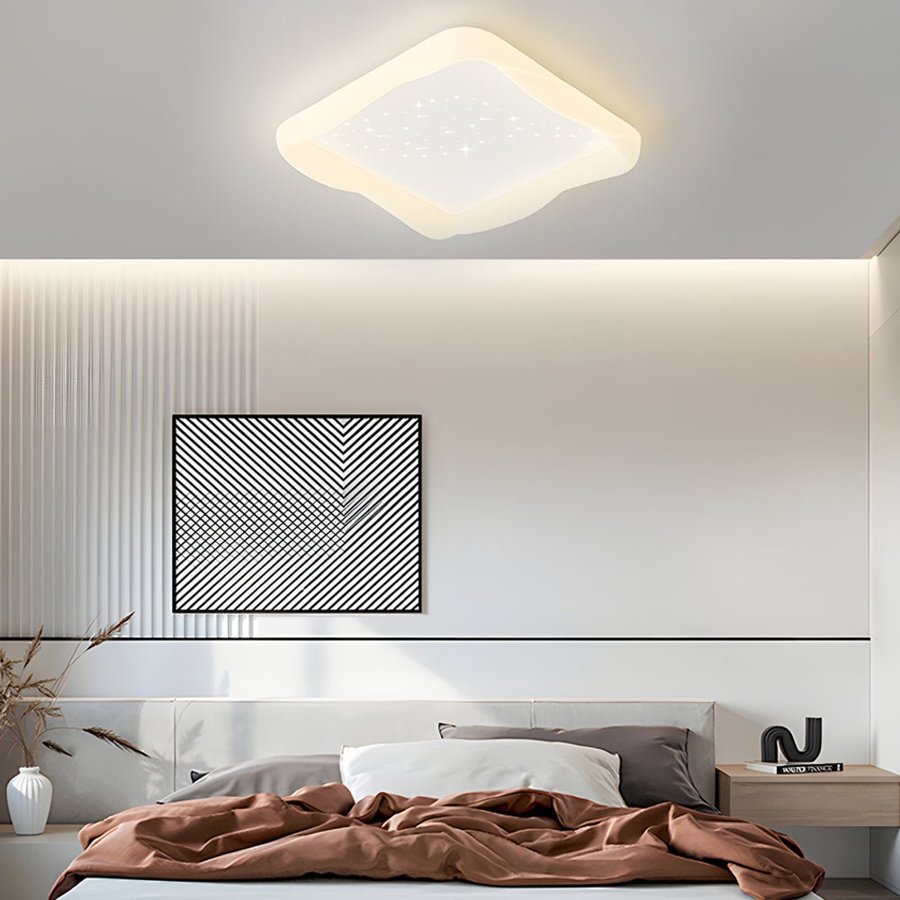 Square Star Decor Ceiling Light with 3-Step Dimming