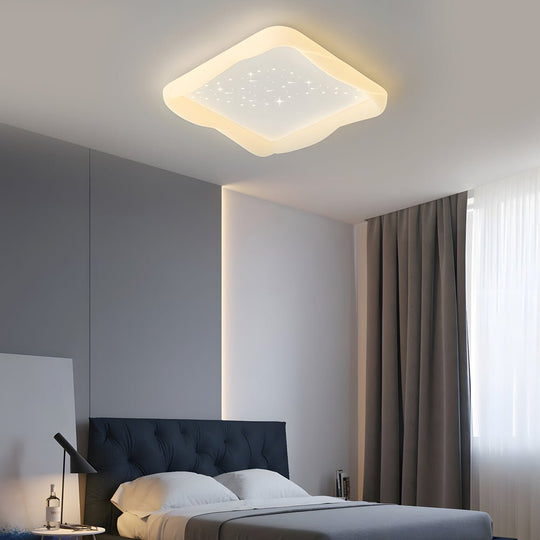 Square Star Decor Ceiling Light with 3-Step Dimming