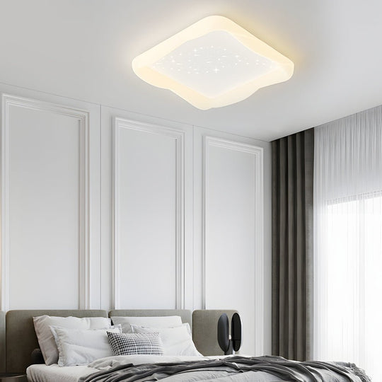 Square Star Decor Ceiling Light with 3-Step Dimming