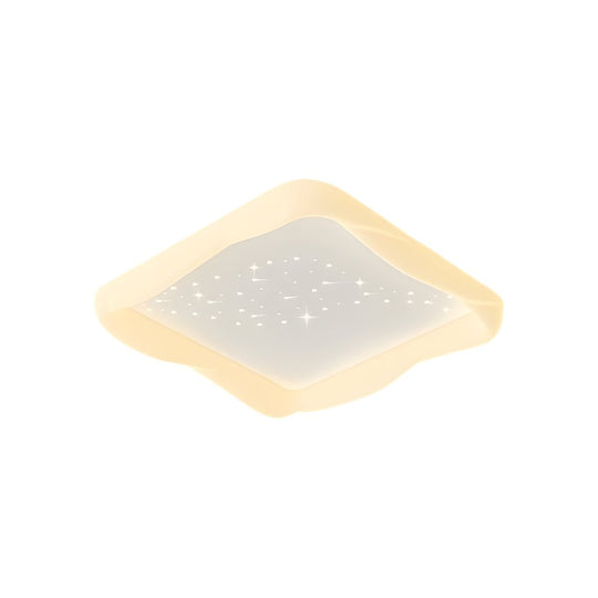 Square Star Decor Ceiling Light with 3-Step Dimming