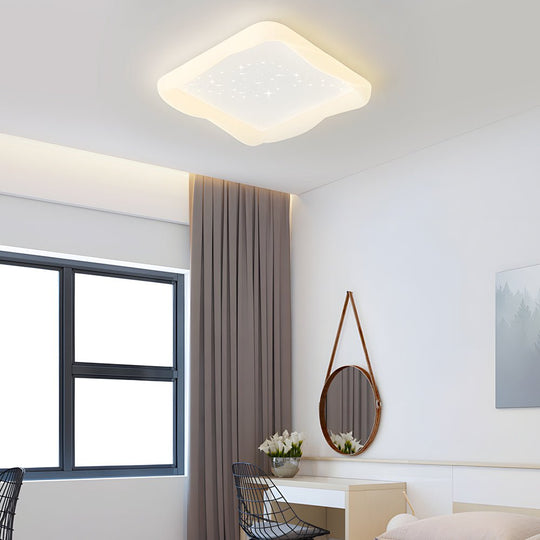 Square Star Decor Ceiling Light with 3-Step Dimming