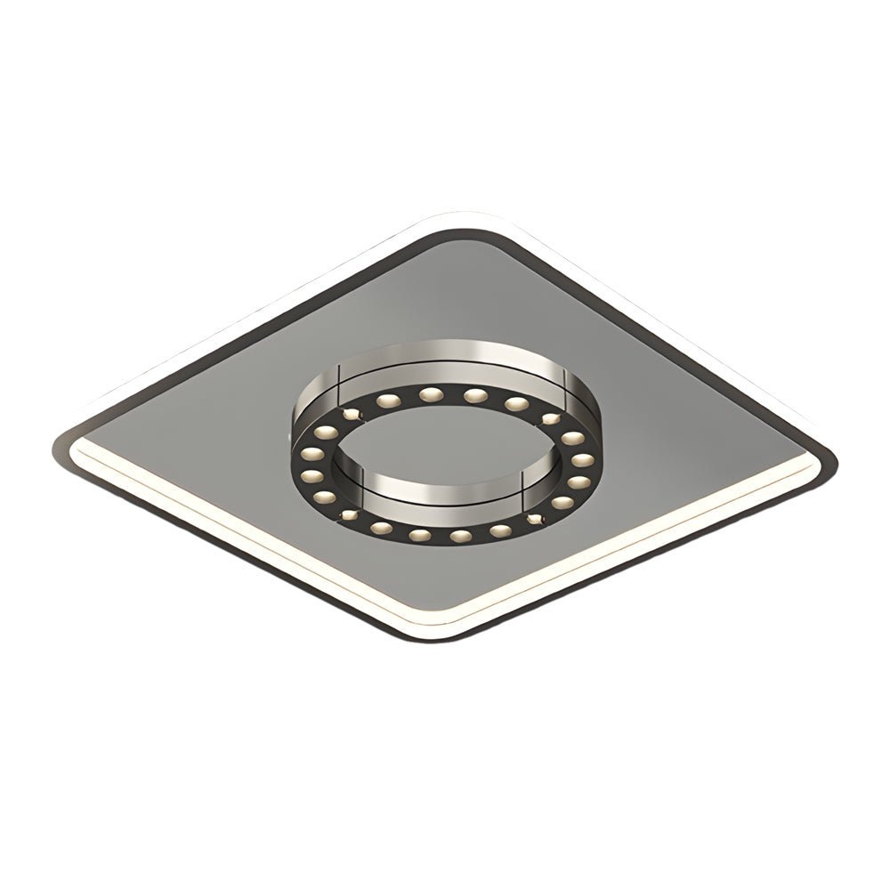 Square or Round Anti-Glare Ceiling Light with 3-Step Dimming