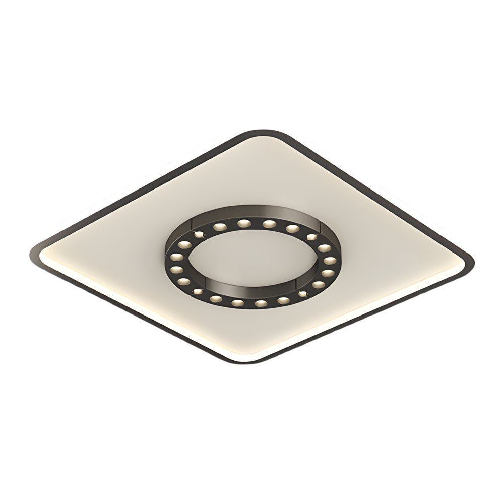 Square or Round Anti-Glare Ceiling Light with 3-Step Dimming