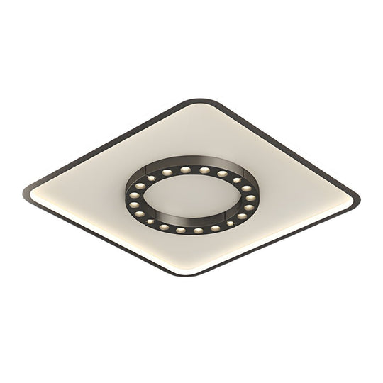 Square or Round Anti-Glare Ceiling Light with 3-Step Dimming