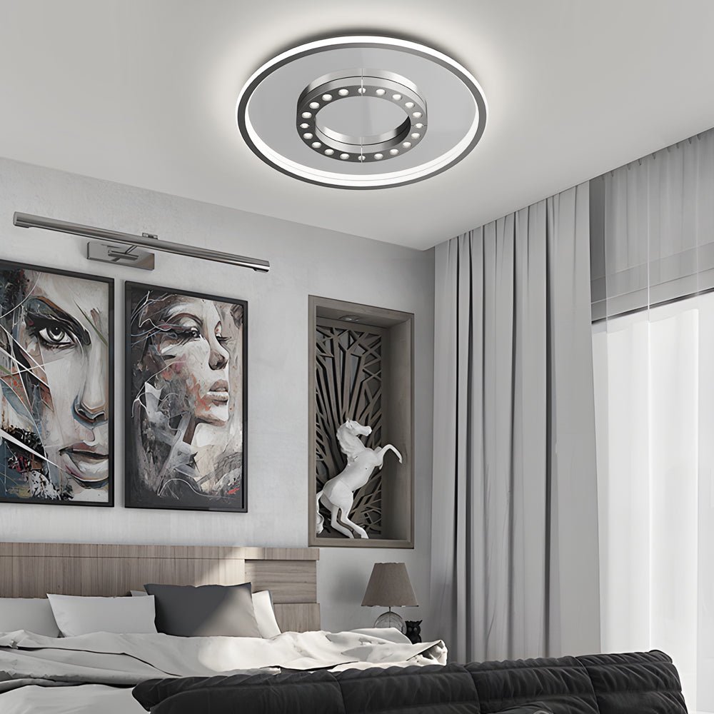 Square or Round Anti-Glare Ceiling Light with 3-Step Dimming
