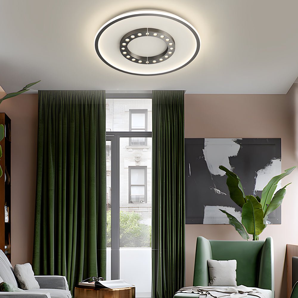 Square or Round Anti-Glare Ceiling Light with 3-Step Dimming
