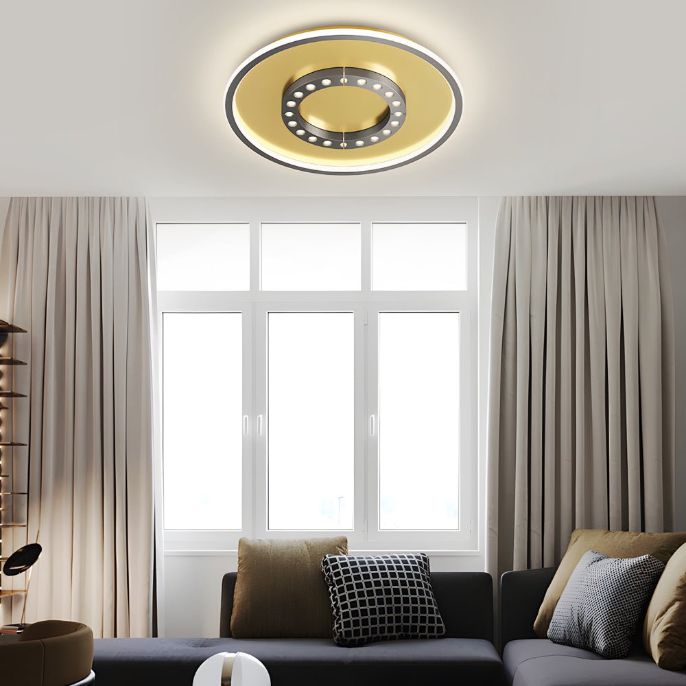 Square or Round Anti-Glare Ceiling Light with 3-Step Dimming