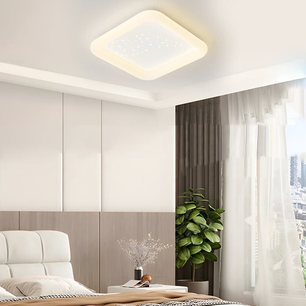 Square or Round Ceiling Light with 3-Step Dimming