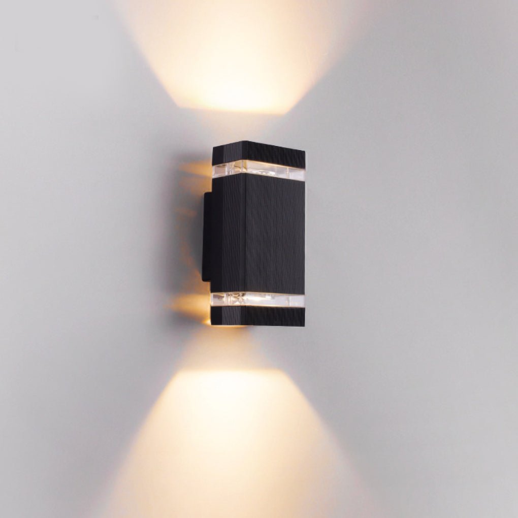 Square Up and Down LED Outdoor Wall Light