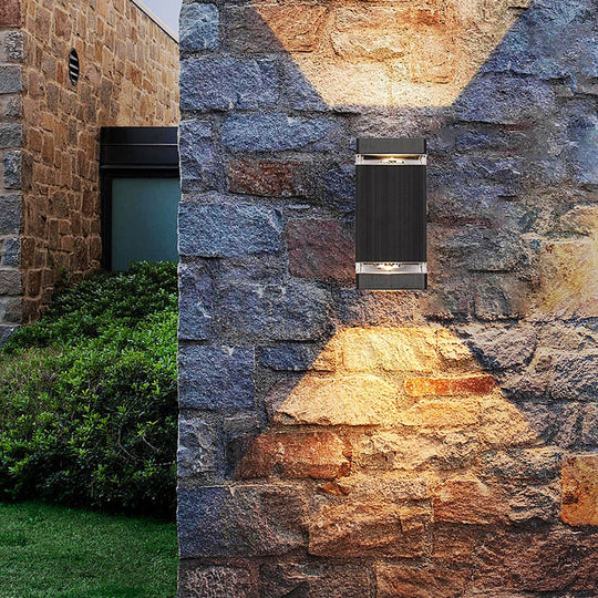 Square Up and Down LED Outdoor Wall Light