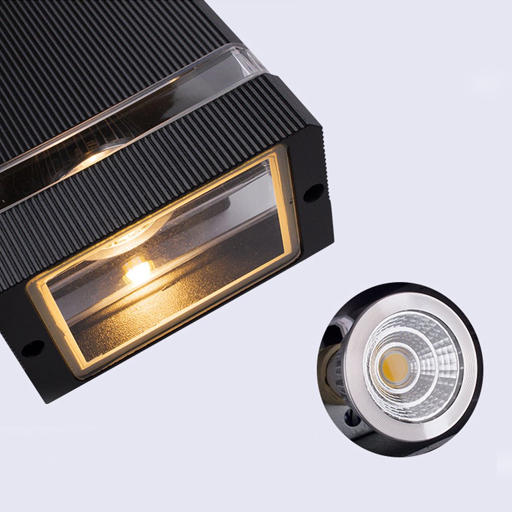 Square Up and Down LED Outdoor Wall Light
