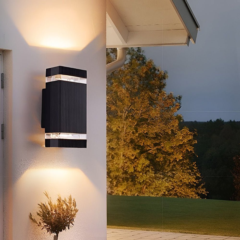 Square Up and Down LED Outdoor Wall Light