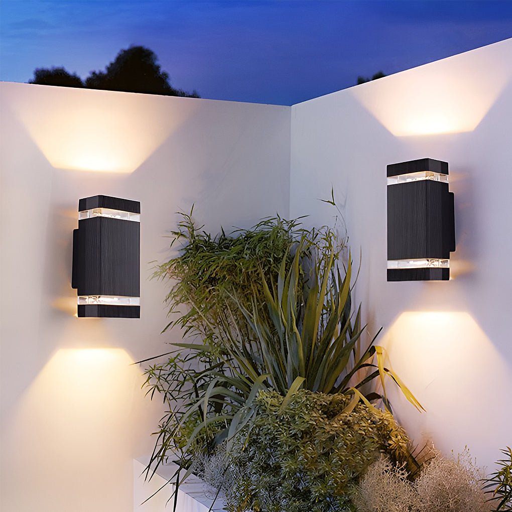 Square Up and Down LED Outdoor Wall Light