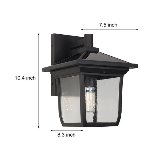 Square Solar Powered Waterproof LED Outdoor Wall Light