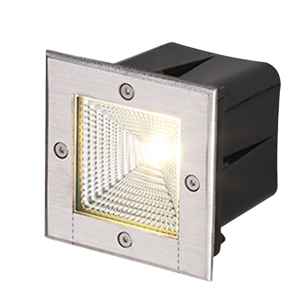 Square In-Wall Recessed Waterproof LED Step Light for Outdoor Stairs