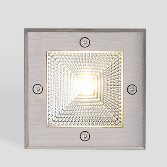 Square In-Wall Recessed Waterproof LED Step Light for Outdoor Stairs