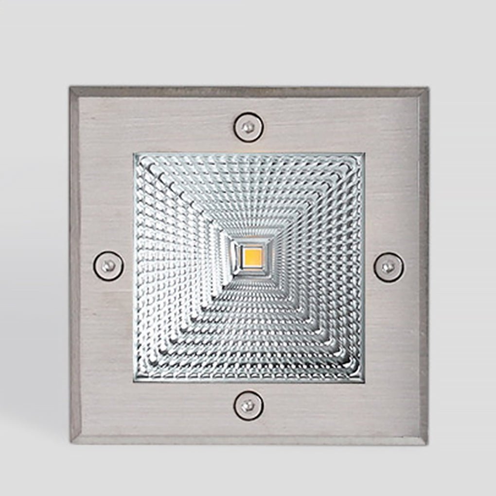 Square In-Wall Recessed Waterproof LED Step Light for Outdoor Stairs