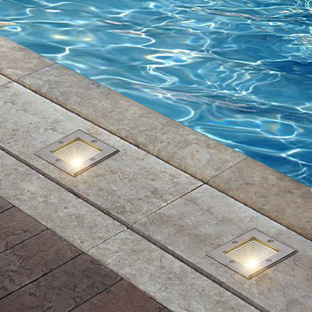 Square In-Wall Recessed Waterproof LED Step Light for Outdoor Stairs