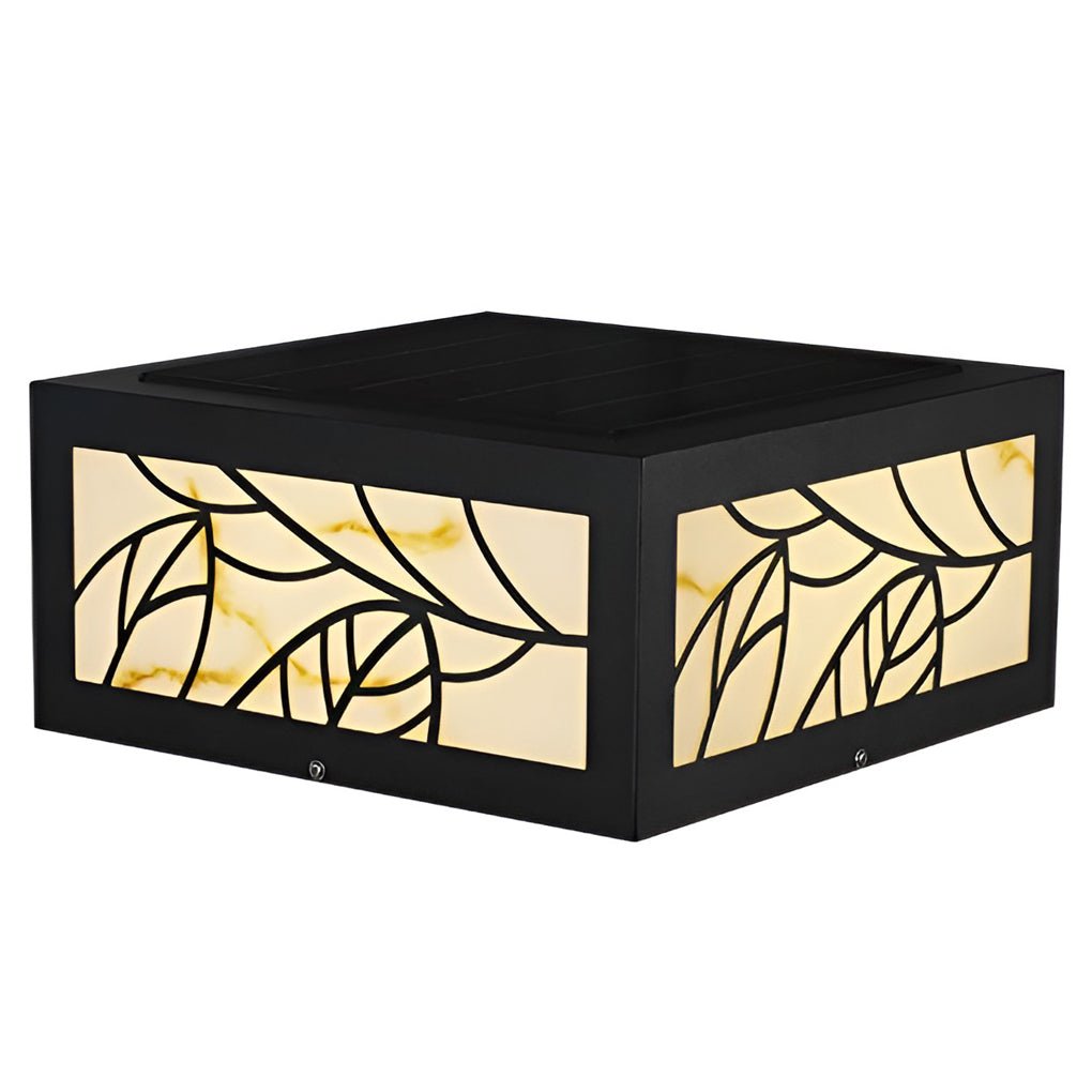 Square Waterproof LED Modern Solar Outdoor Deck Post Lights