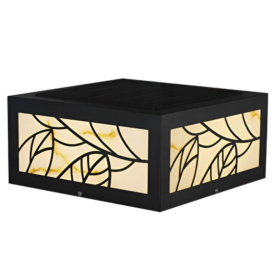 Square Waterproof LED Modern Solar Outdoor Deck Post Lights