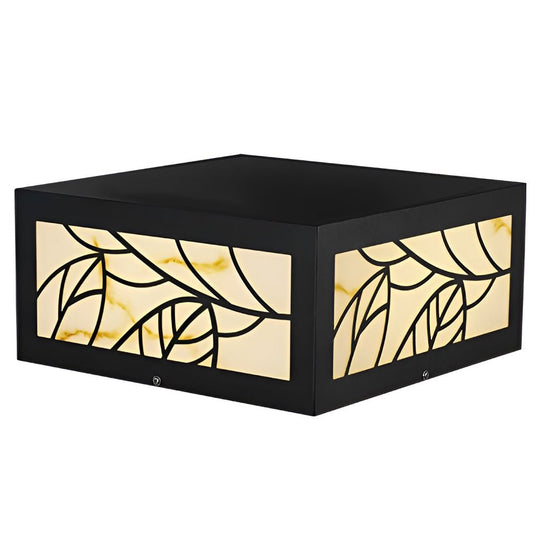 Square Waterproof LED Modern Solar Outdoor Deck Post Lights