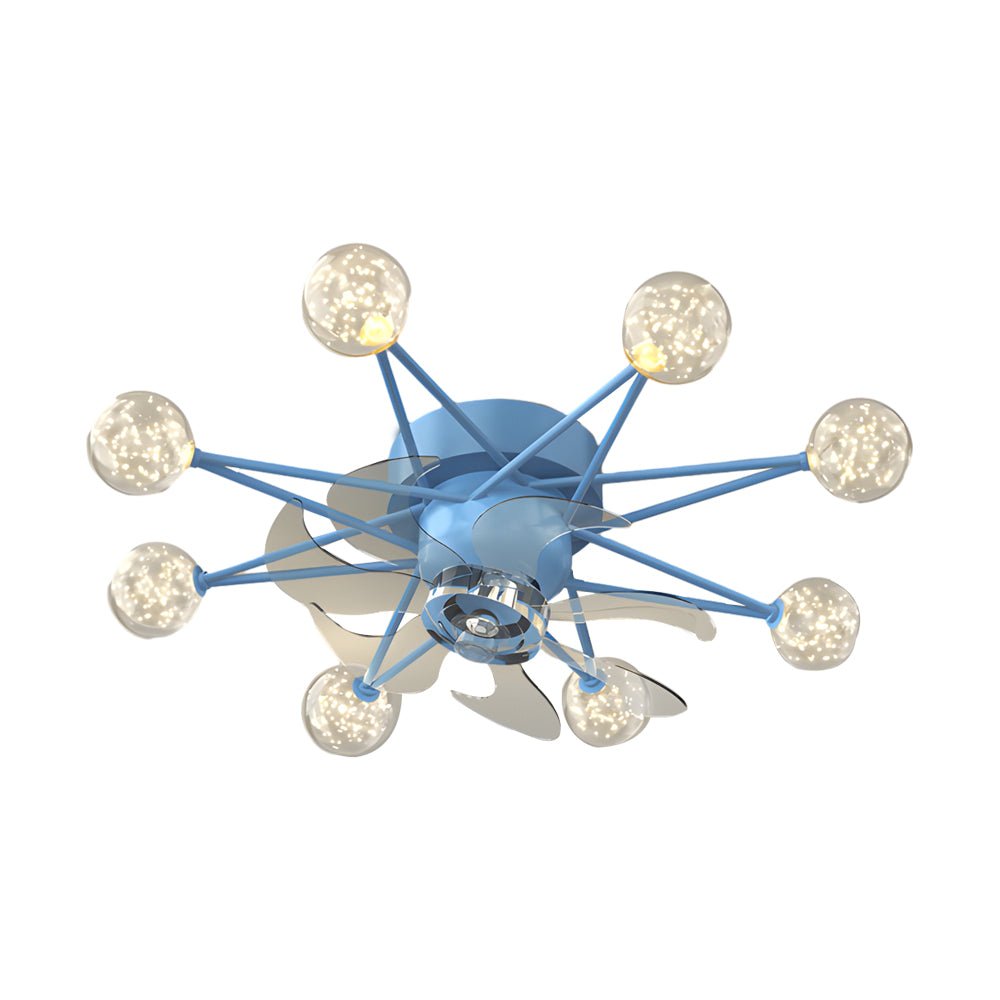 Stars Creative Balls Ceiling Fan with 3-Step Dimming Light