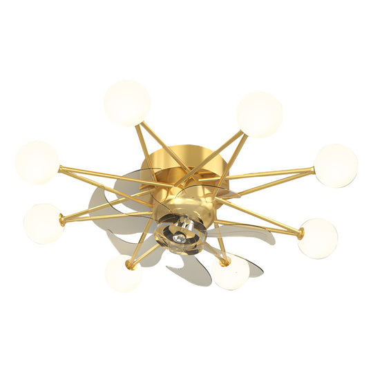 Stars Creative Balls Ceiling Fan with 3-Step Dimming Light