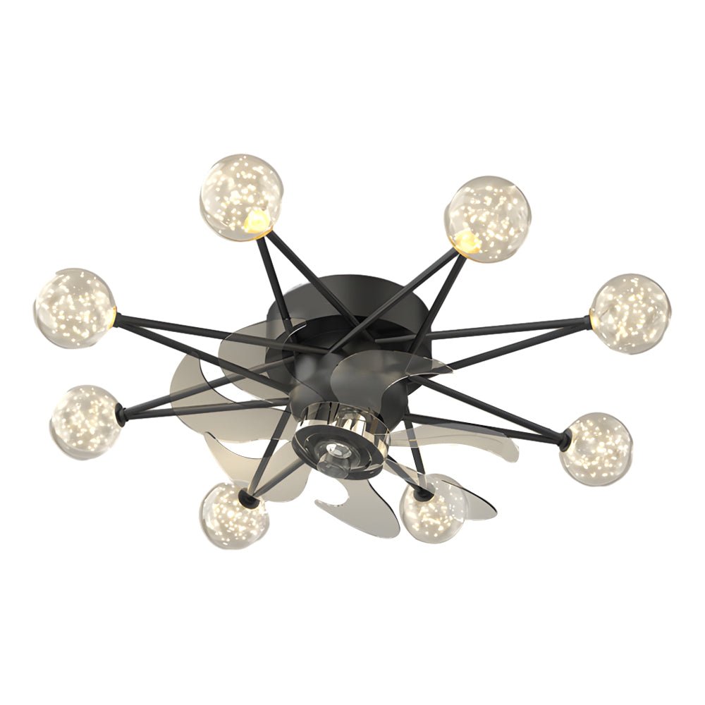 Stars Creative Balls Ceiling Fan with 3-Step Dimming Light