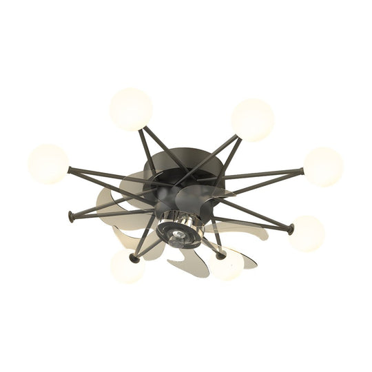 Stars Creative Balls Ceiling Fan with 3-Step Dimming Light