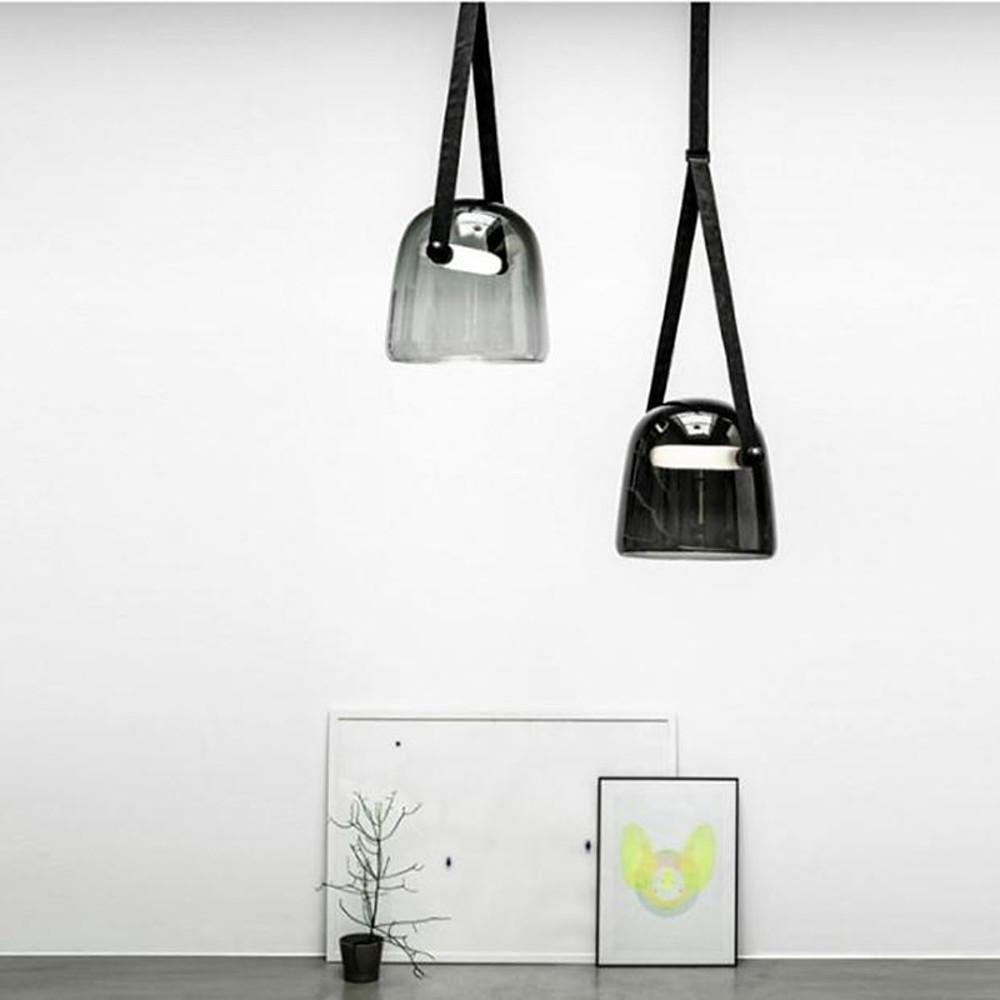 Unique Glass & Metal LED Industrial Pendant Light