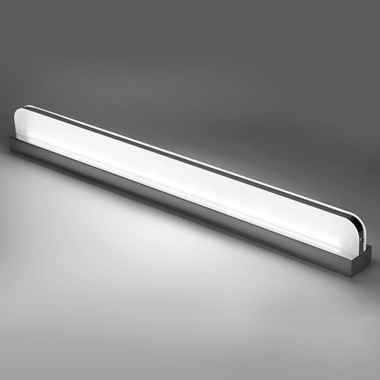 LED Bathroom Vanity Light with Polished Iron Trim