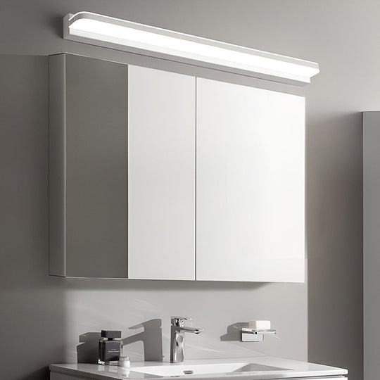 LED Bathroom Vanity Light with Polished Iron Trim