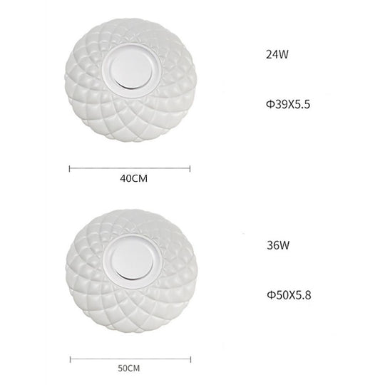 Metal Acrylic Dimmable LED Flush Mount Ceiling Light