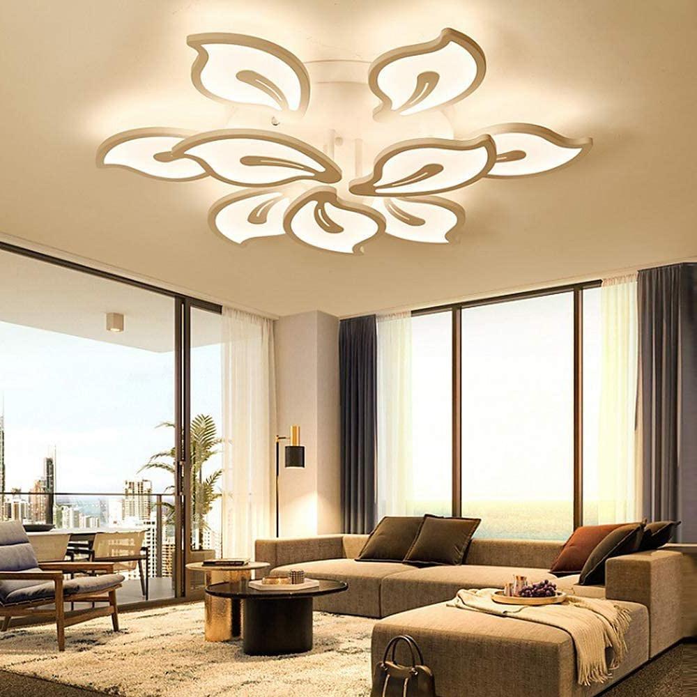 Geometric Flower Dimmable LED Flush Mount Ceiling Light