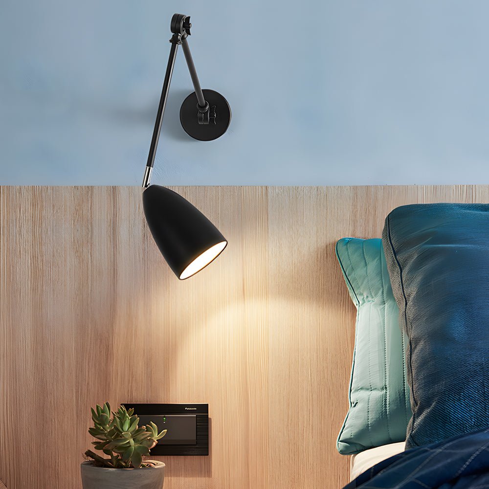 Swing Arm Wall Lamp – Adjustable 1-Light Wall Mounted Sconce