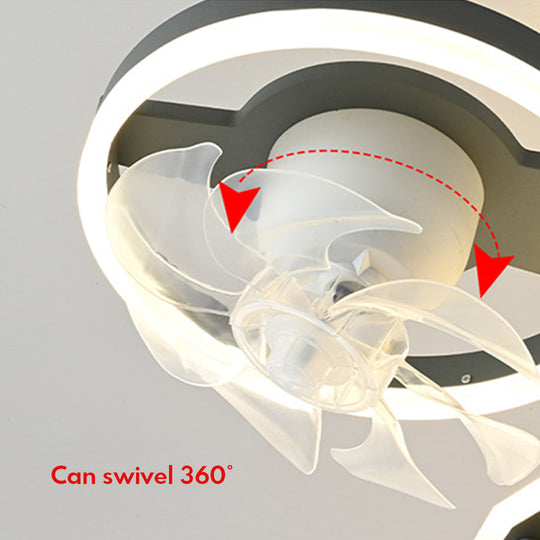 Fighter Jet Kids Ceiling Fan with Light – Full Spectrum LED & Remote Control