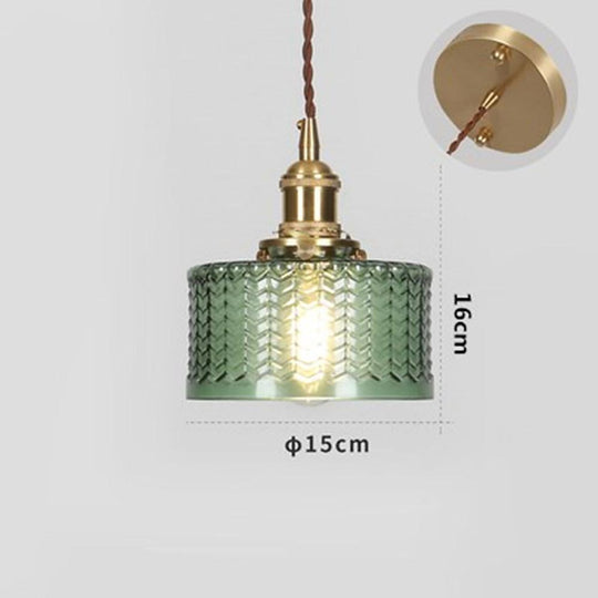Circular Design Metal Glass LED Pendant Light