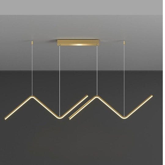 Zigzag Wave Nordic LED Dining Room Pendant Light