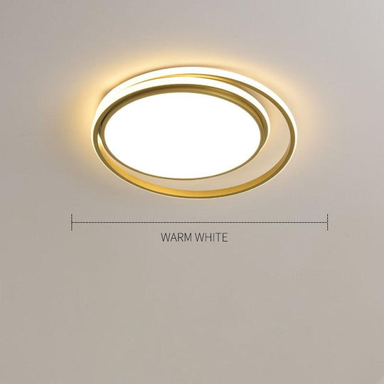 Circular Modern Acrylic LED Flush Mount Ceiling Light