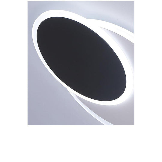 2 Circle Metal LED Flush Mount Ceiling Light – Living Room
