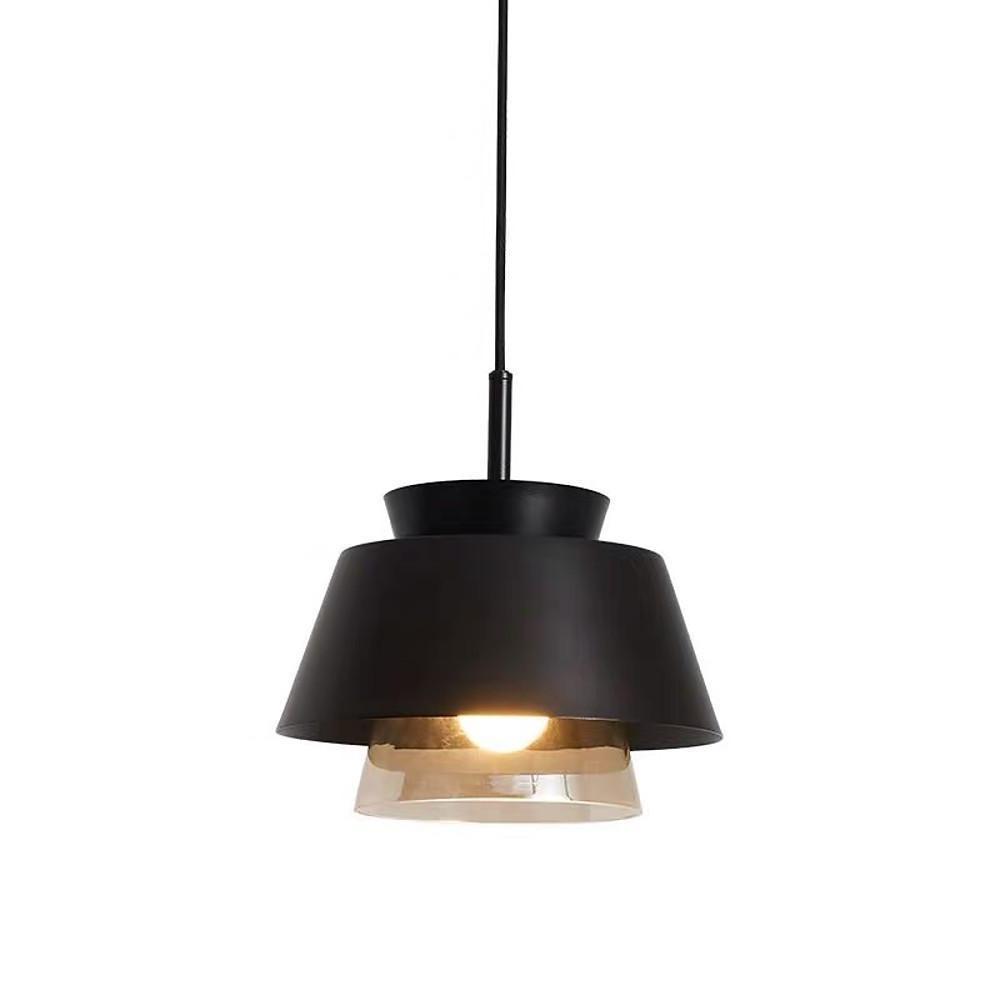 Traditional Metal Glass LED Modern Pendant Light Hanging Lamp