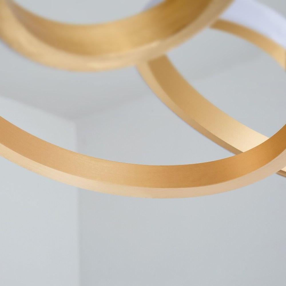 Interwoven Wave Design Chandelier Light – Mid Century LED Chandelier