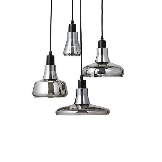 Circular Glass Pendant Light Modern Nordic Industrial Ceiling Lighting