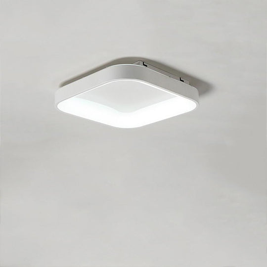 Square Shaped Modern LED Flush Mount Ceiling Light – Bedroom