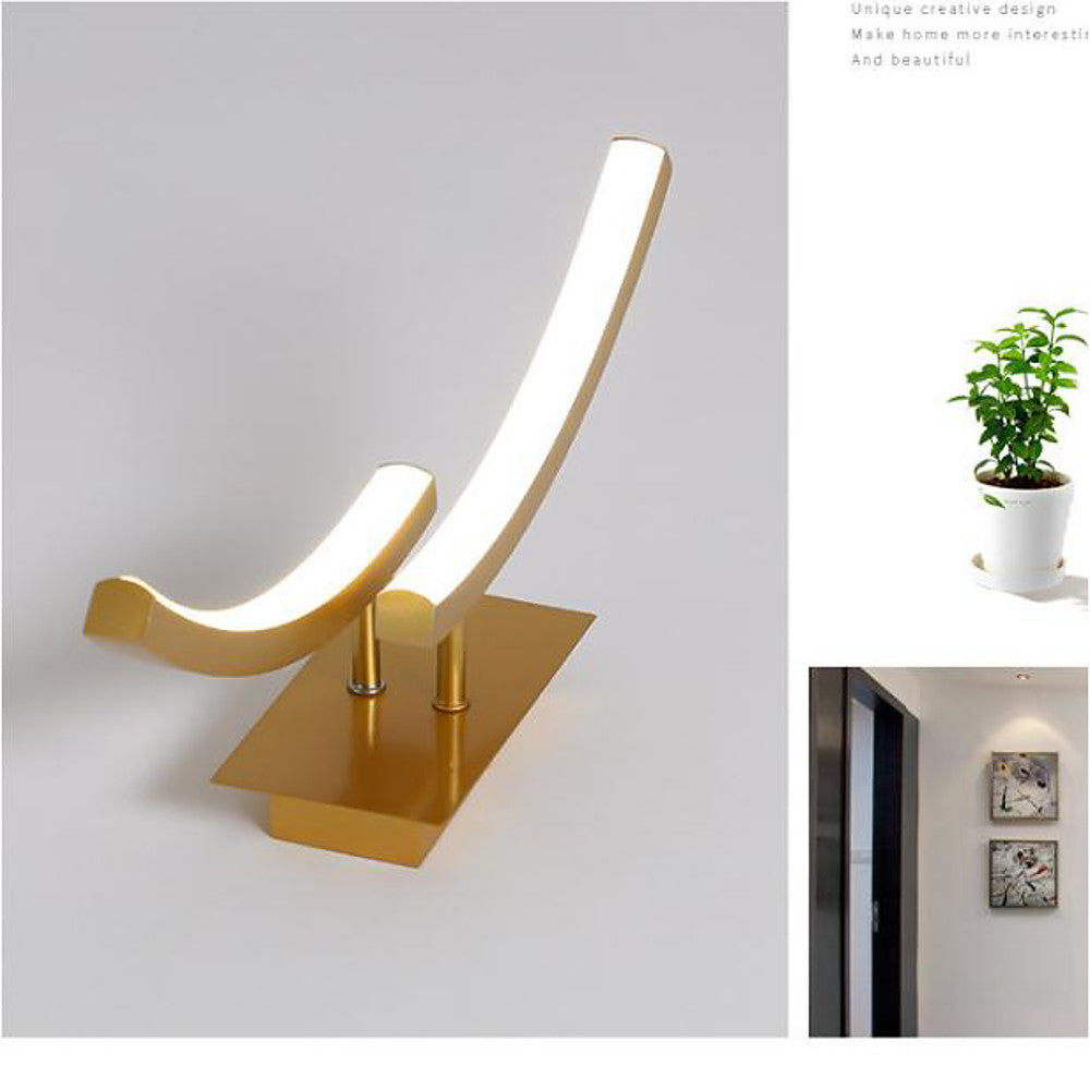 Creative Arc Shaped Dimmable LED Modern Flush Mount Ceiling Light