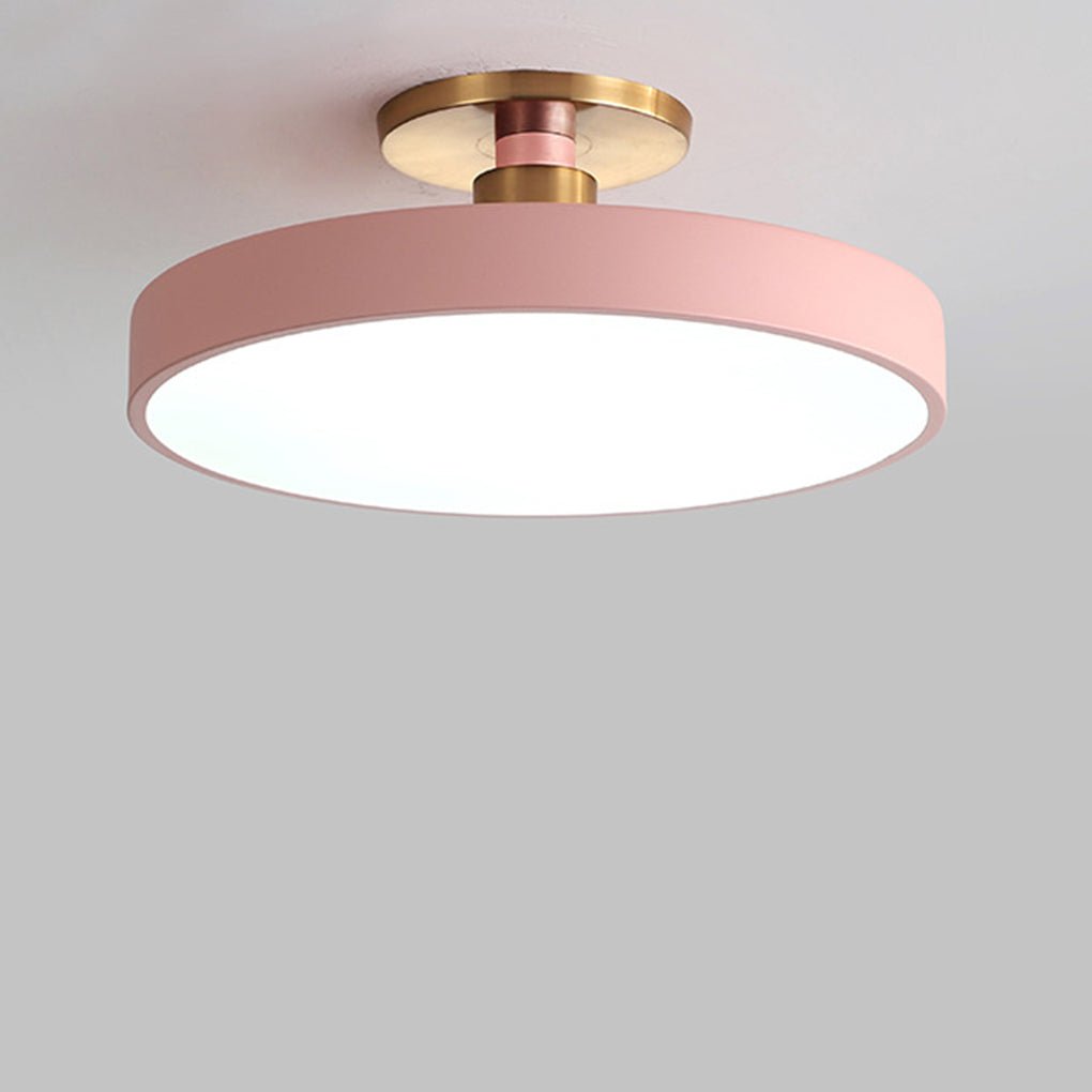 Thick Circular LED Flush Mount Ceiling Light