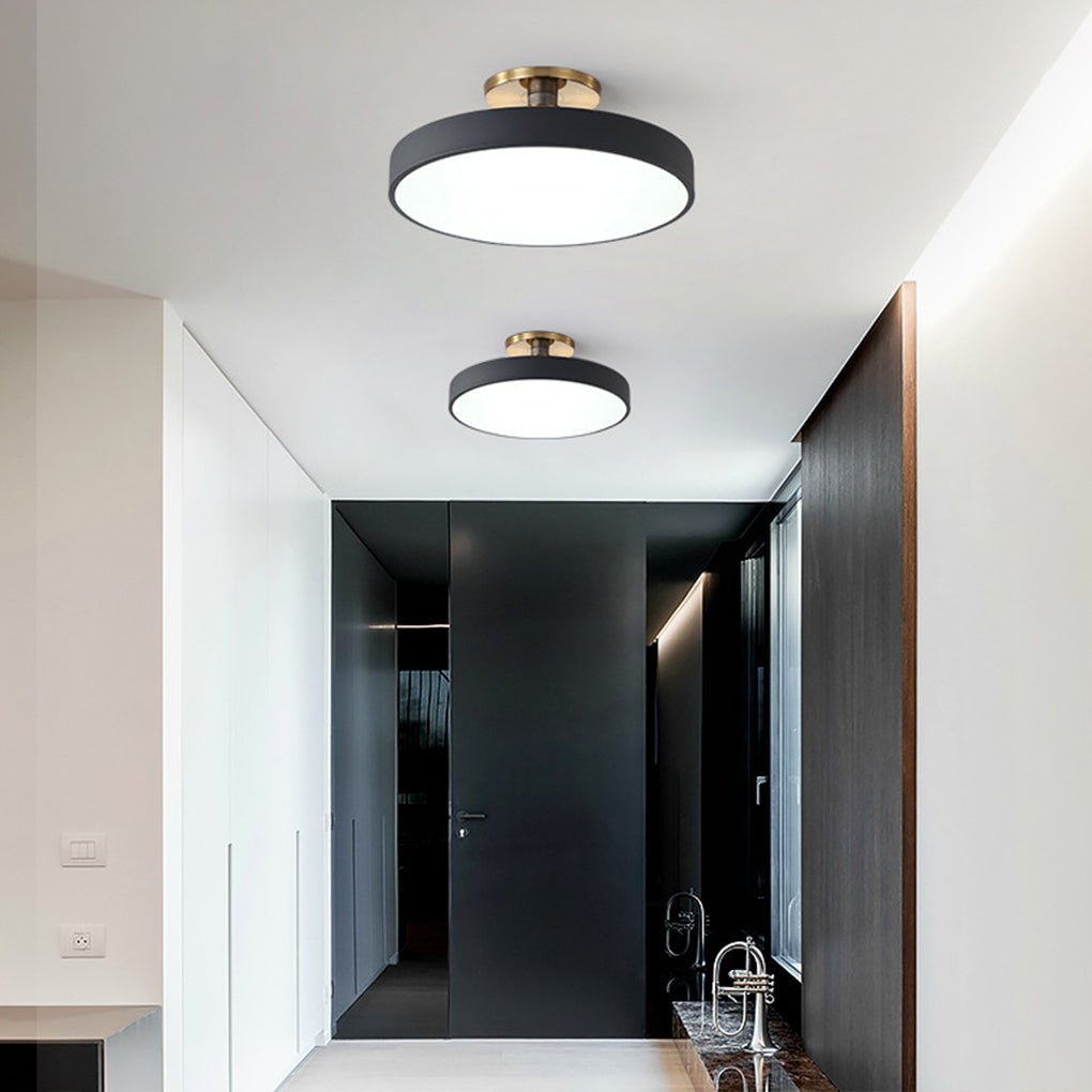 Thick Circular LED Flush Mount Ceiling Light