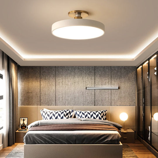 Thick Circular LED Flush Mount Ceiling Light