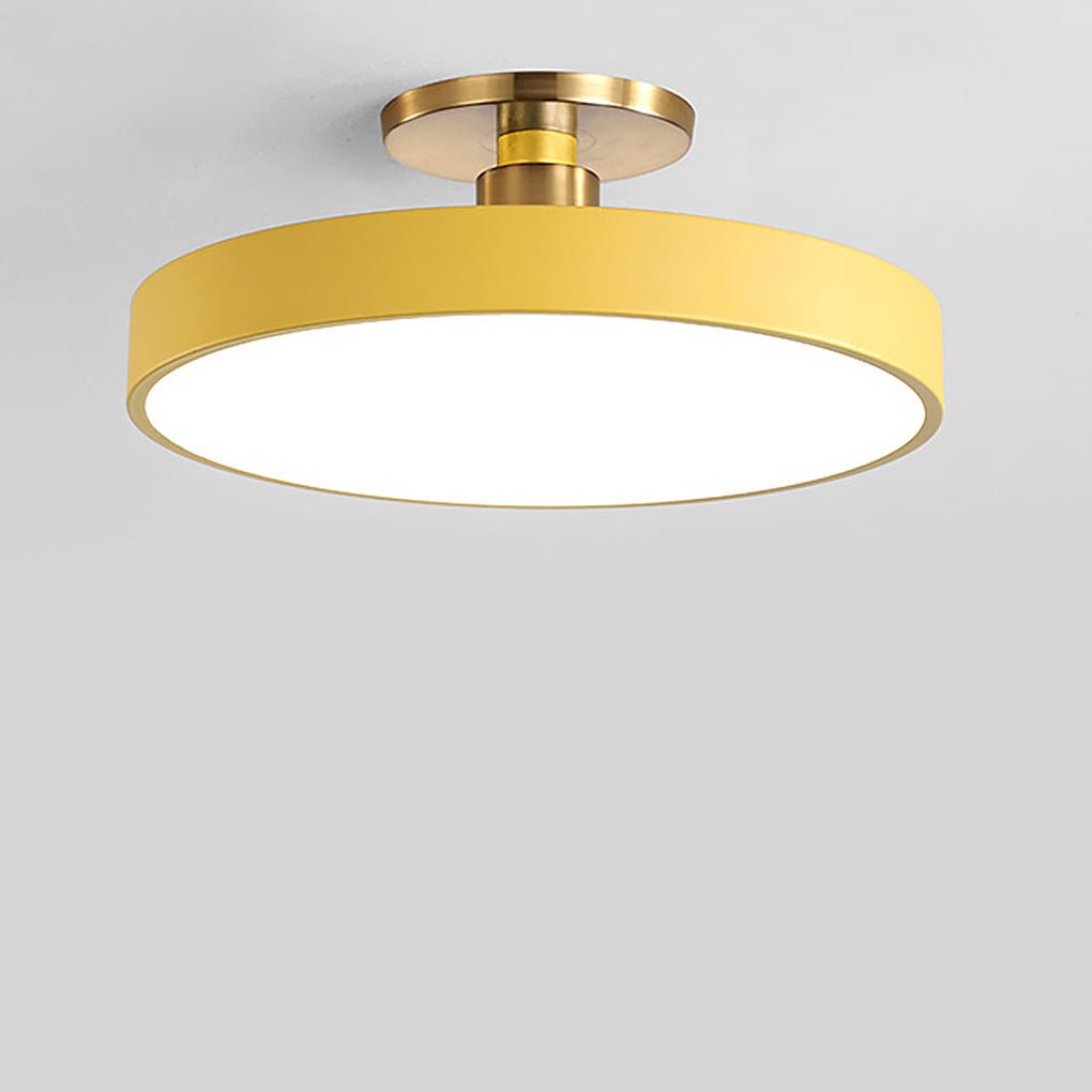 Thick Circular LED Flush Mount Ceiling Light