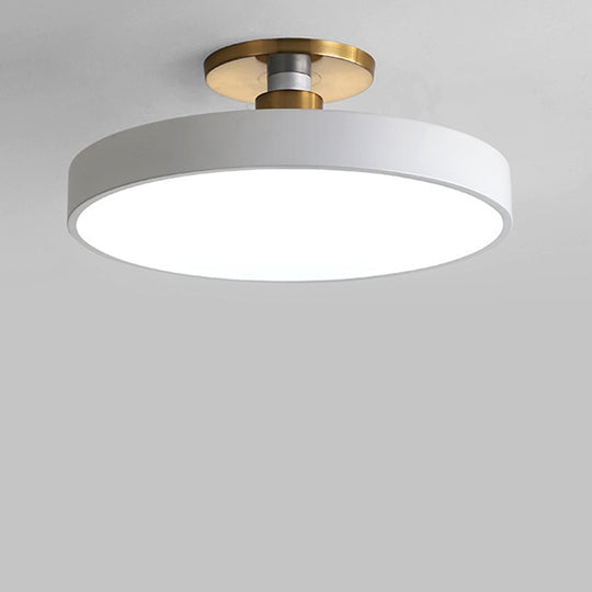 Thick Circular LED Flush Mount Ceiling Light